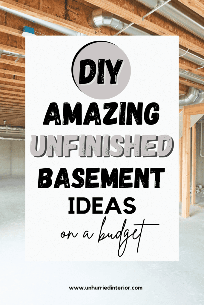 DIY Amazing Unfinished Basement Ideas On a Budget