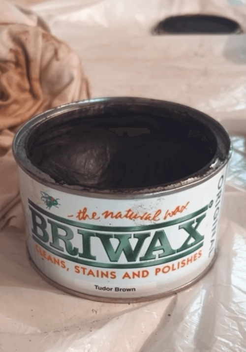 How to Update Oak Cabinets with Briwax (Before and After)