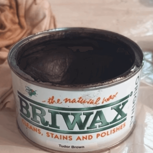 How to Update Oak Cabinets with Briwax (Before and After)