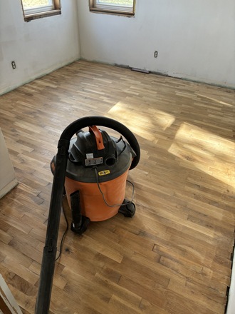 hardwood flooring dust particles