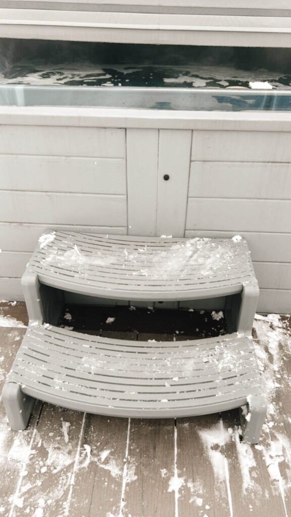 hot tub steps