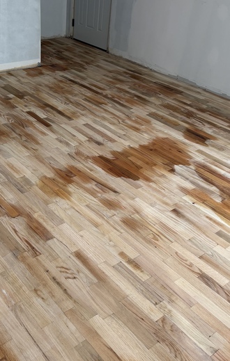 hardwood flooring drying