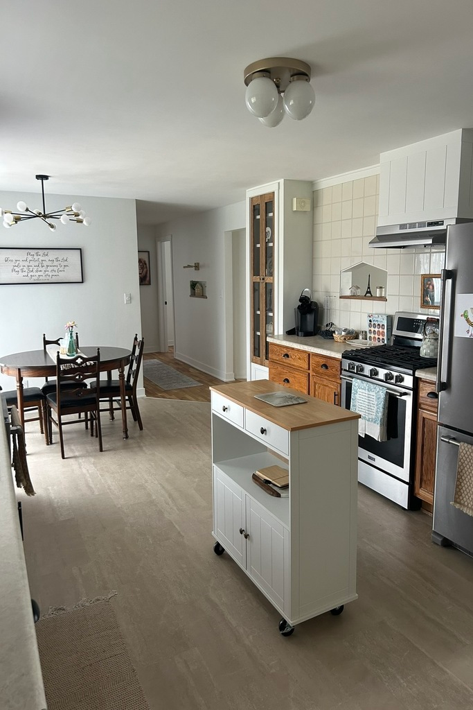 DIY kitchen before and after budget kitchen makeover oak cabinets