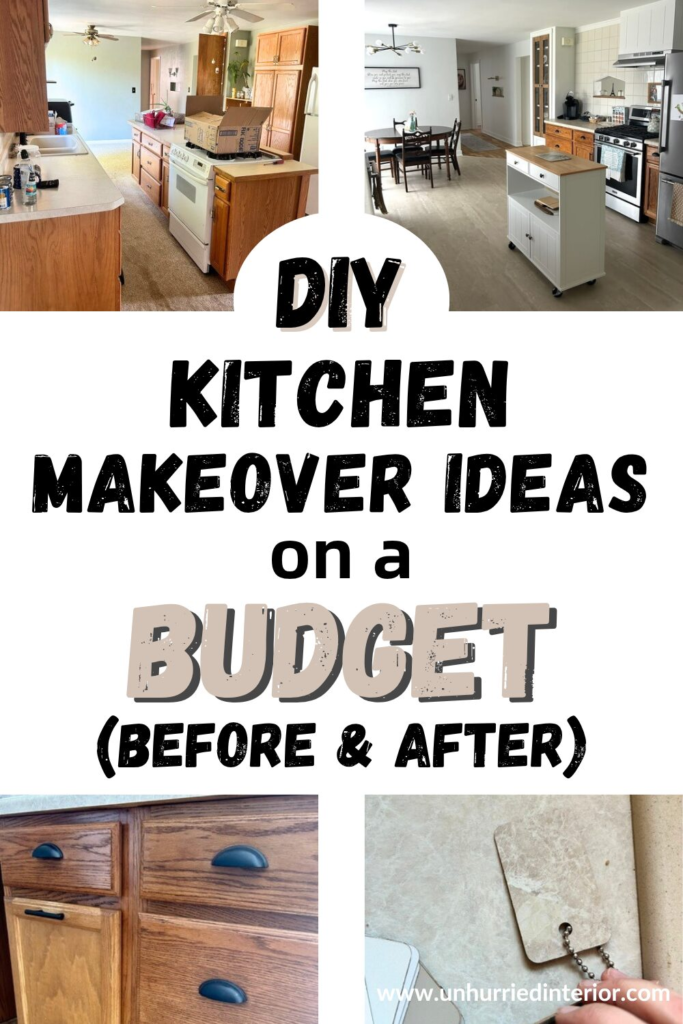 kitchen makeover before and after DIY on a budget
